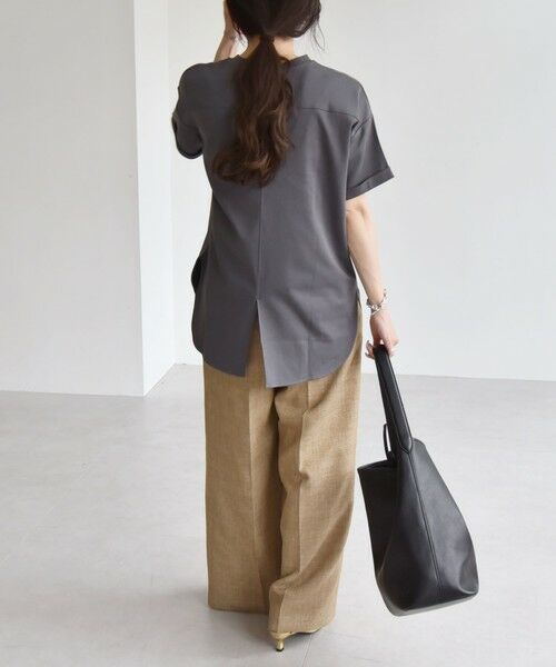 SHIPS / シップス Tシャツ | quaranciel:〈接触冷感/汗染み防止/洗濯機可能〉スリット ルーズ チュニック TEE | 詳細21