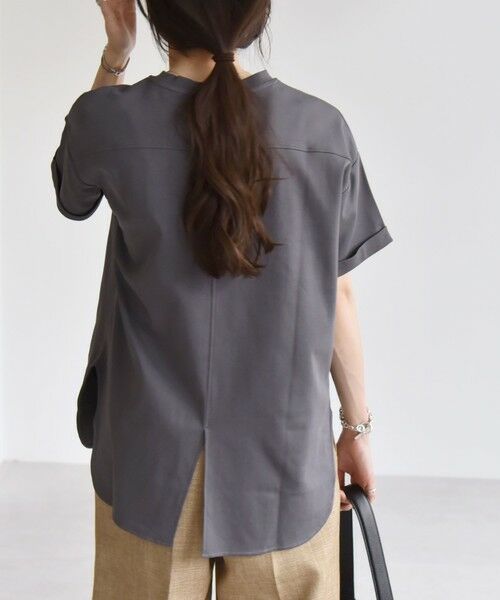 SHIPS / シップス Tシャツ | quaranciel:〈接触冷感/汗染み防止/洗濯機可能〉スリット ルーズ チュニック TEE | 詳細25