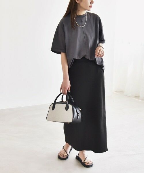 SHIPS / シップス Tシャツ | quaranciel:〈接触冷感/汗染み防止/洗濯機可能〉スリット ルーズ チュニック TEE | 詳細10