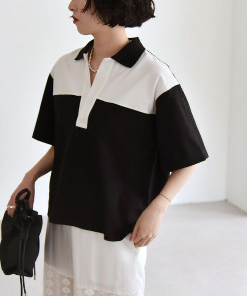 ティッカ TICCA⭐︎美品　ワイドシルエットスキッパーシャツ 白 ソメロス社 美品✳︎ティッカ TICCA ワイドシルエットスキッパーシャツ 白