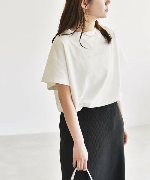 SHIPS / シップス Tシャツ | quaranciel:〈洗濯機可能〉カノコ Vガゼット ショートスリーブ クルーネック TEE | 詳細13