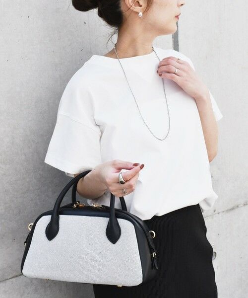 SHIPS / シップス Tシャツ | quaranciel:〈洗濯機可能〉カノコ Vガゼット ショートスリーブ クルーネック TEE | 詳細4