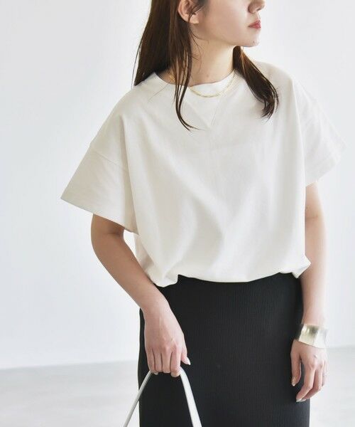 SHIPS / シップス Tシャツ | quaranciel:〈洗濯機可能〉カノコ Vガゼット ショートスリーブ クルーネック TEE | 詳細9