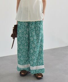 SHIPS / シップス その他パンツ | quaranciel:〈洗濯機可能〉フラワー プリント セミフレア パンツ