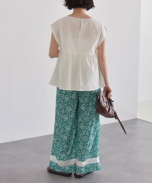 SHIPS / シップス その他パンツ | quaranciel:〈洗濯機可能〉フラワー プリント セミフレア パンツ | 詳細2