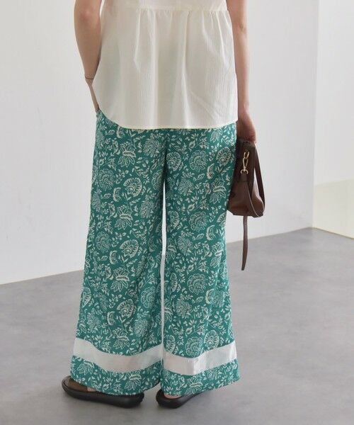 SHIPS / シップス その他パンツ | quaranciel:〈洗濯機可能〉フラワー プリント セミフレア パンツ | 詳細5