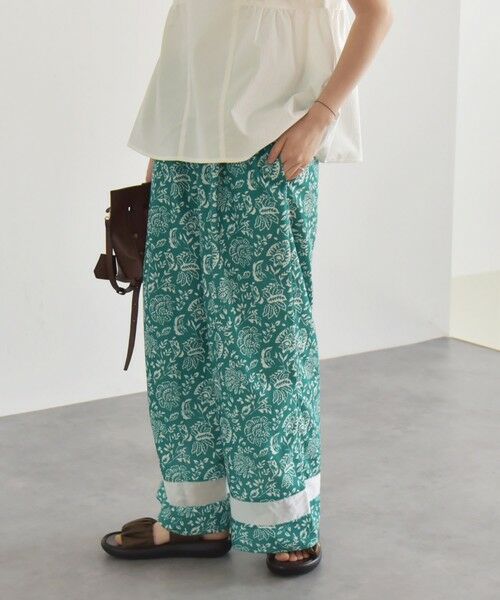 SHIPS / シップス その他パンツ | quaranciel:〈洗濯機可能〉フラワー プリント セミフレア パンツ | 詳細6