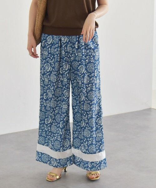 SHIPS / シップス その他パンツ | quaranciel:〈洗濯機可能〉フラワー プリント セミフレア パンツ | 詳細22