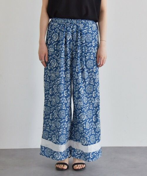 SHIPS / シップス その他パンツ | quaranciel:〈洗濯機可能〉フラワー プリント セミフレア パンツ | 詳細25