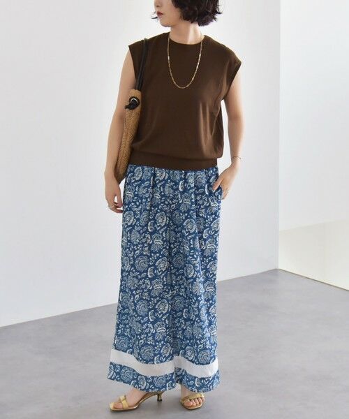 SHIPS / シップス その他パンツ | quaranciel:〈洗濯機可能〉フラワー プリント セミフレア パンツ | 詳細16