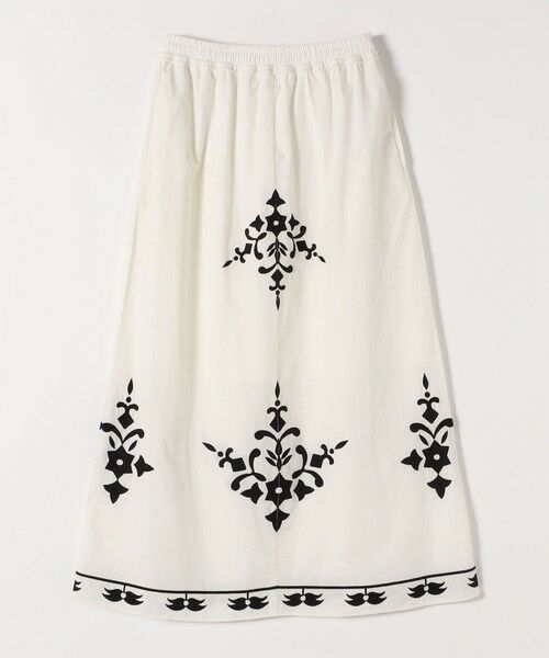 SHIPS / シップス ロング・マキシ丈スカート | quaranciel:〈洗濯機可能〉エンブロイダリー フレア ロング スカート | 詳細8