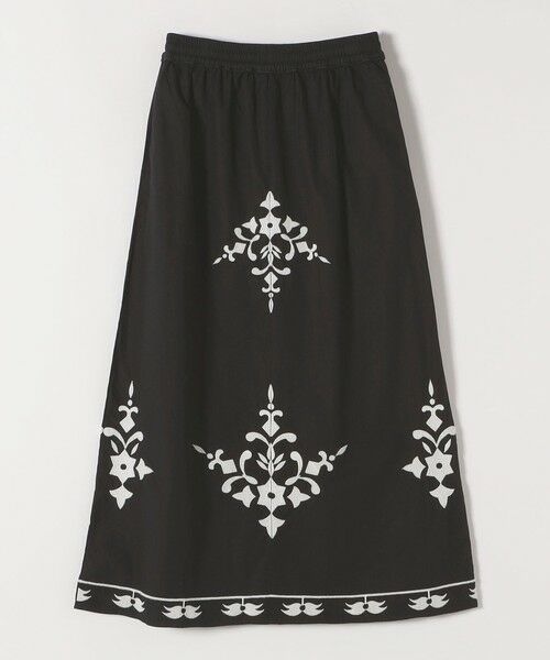 SHIPS / シップス ロング・マキシ丈スカート | quaranciel:〈洗濯機可能〉エンブロイダリー フレア ロング スカート | 詳細20