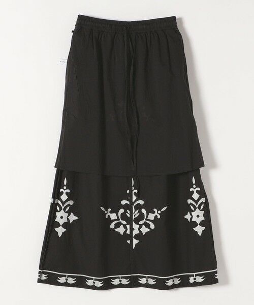 SHIPS / シップス ロング・マキシ丈スカート | quaranciel:〈洗濯機可能〉エンブロイダリー フレア ロング スカート | 詳細26