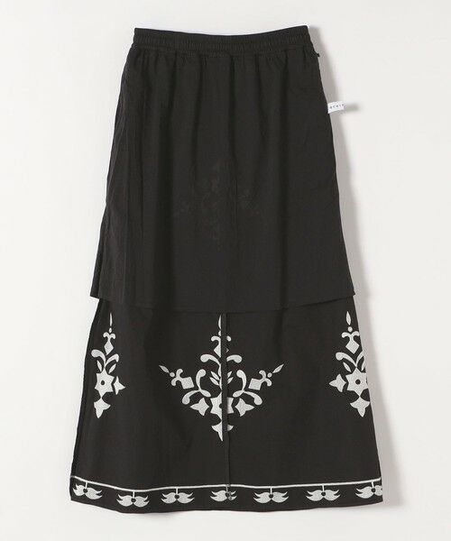 SHIPS / シップス ロング・マキシ丈スカート | quaranciel:〈洗濯機可能〉エンブロイダリー フレア ロング スカート | 詳細27
