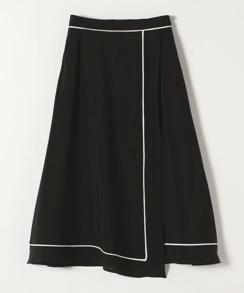 SHIPS / シップス ロング・マキシ丈スカート | quaranciel:〈洗濯機可能〉パイピング Aライン ラップ スカート | 詳細8