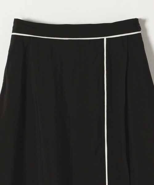 SHIPS / シップス ロング・マキシ丈スカート | quaranciel:〈洗濯機可能〉パイピング Aライン ラップ スカート | 詳細10