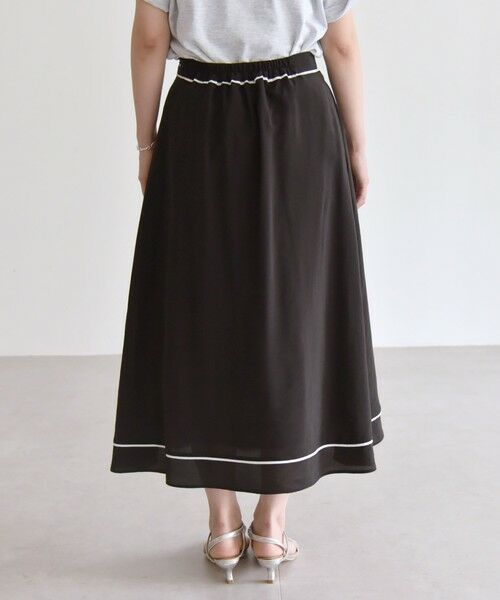 SHIPS / シップス ロング・マキシ丈スカート | quaranciel:〈洗濯機可能〉パイピング Aライン ラップ スカート | 詳細20