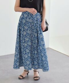 SHIPS / シップス ロング・マキシ丈スカート | quaranciel:〈洗濯機可能〉フラワー プリント マーメイド ロング スカート