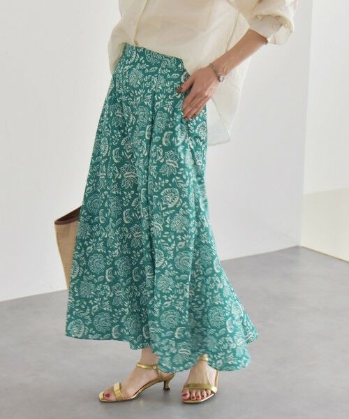 SHIPS / シップス ロング・マキシ丈スカート | quaranciel:〈洗濯機可能〉フラワー プリント マーメイド ロング スカート | 詳細4