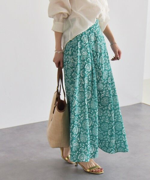 SHIPS / シップス ロング・マキシ丈スカート | quaranciel:〈洗濯機可能〉フラワー プリント マーメイド ロング スカート | 詳細6