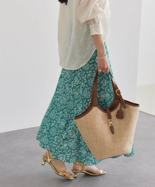 SHIPS / シップス ロング・マキシ丈スカート | quaranciel:〈洗濯機可能〉フラワー プリント マーメイド ロング スカート | 詳細7