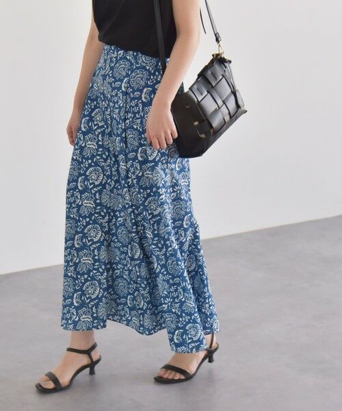 SHIPS / シップス ロング・マキシ丈スカート | quaranciel:〈洗濯機可能〉フラワー プリント マーメイド ロング スカート | 詳細17
