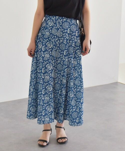 SHIPS / シップス ロング・マキシ丈スカート | quaranciel:〈洗濯機可能〉フラワー プリント マーメイド ロング スカート | 詳細18