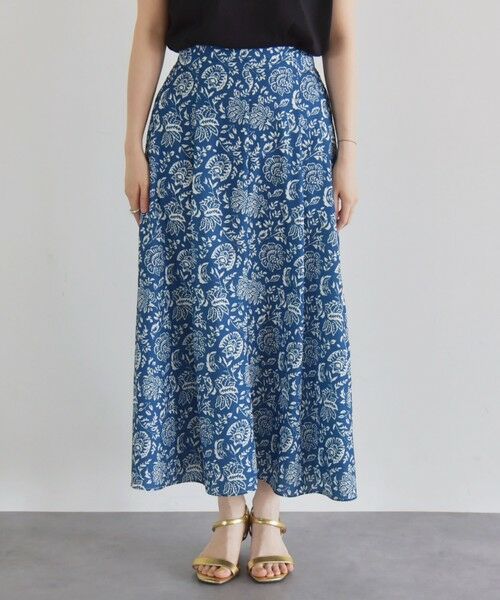 SHIPS / シップス ロング・マキシ丈スカート | quaranciel:〈洗濯機可能〉フラワー プリント マーメイド ロング スカート | 詳細30