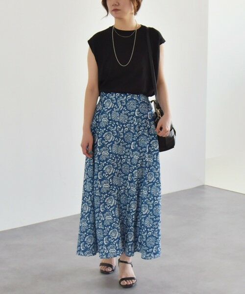 SHIPS / シップス ロング・マキシ丈スカート | quaranciel:〈洗濯機可能〉フラワー プリント マーメイド ロング スカート | 詳細11