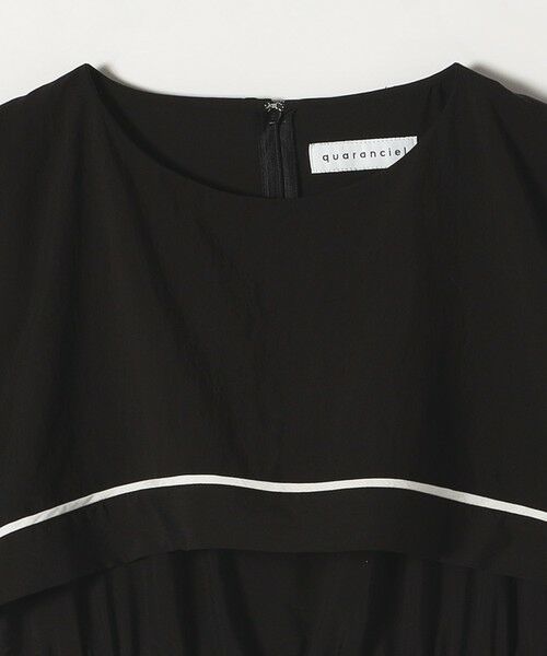 SHIPS / シップス ロング・マキシ丈ワンピース | quaranciel:〈洗濯機可能〉ケープデザイン パイピング ワンピース | 詳細10