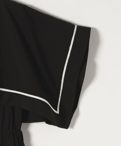 SHIPS / シップス ロング・マキシ丈ワンピース | quaranciel:〈洗濯機可能〉ケープデザイン パイピング ワンピース | 詳細12