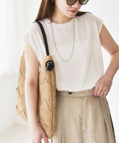 SHIPS / シップス ニット・セーター | quaranciel:〈接触冷感〉フレンチスリーブ ベーシック シアー ニット プルオーバー