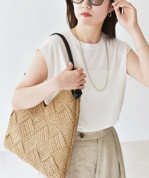 SHIPS / シップス ニット・セーター | quaranciel:〈接触冷感〉フレンチスリーブ ベーシック シアー ニット プルオーバー | 詳細5