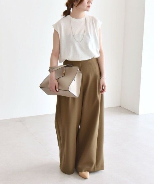 SHIPS / シップス ニット・セーター | quaranciel:〈接触冷感〉フレンチスリーブ ベーシック シアー ニット プルオーバー | 詳細8