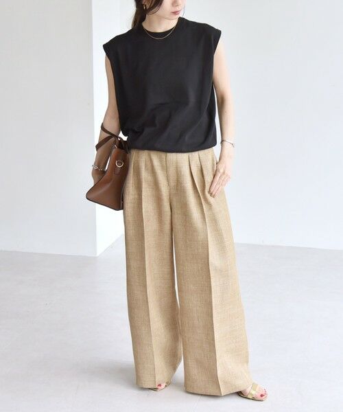 SHIPS / シップス ニット・セーター | quaranciel:〈接触冷感〉フレンチスリーブ ベーシック シアー ニット プルオーバー | 詳細14