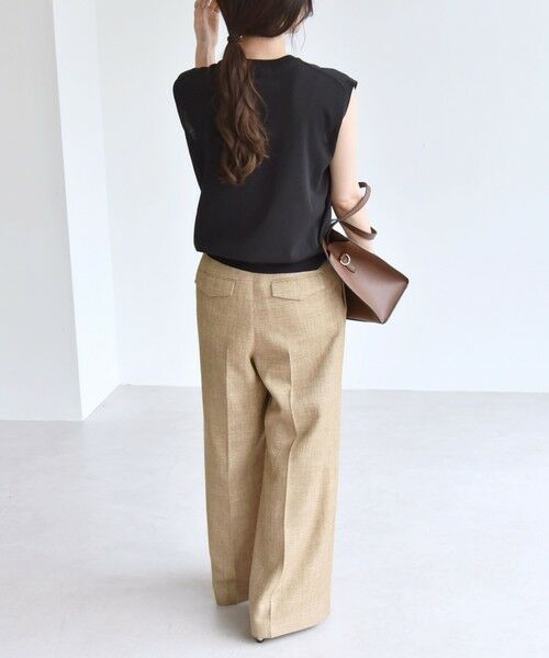 SHIPS / シップス ニット・セーター | quaranciel:〈接触冷感〉フレンチスリーブ ベーシック シアー ニット プルオーバー | 詳細15