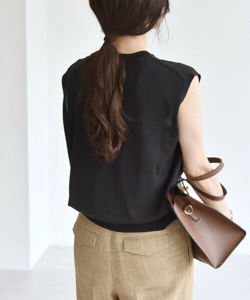 SHIPS / シップス ニット・セーター | quaranciel:〈接触冷感〉フレンチスリーブ ベーシック シアー ニット プルオーバー | 詳細18