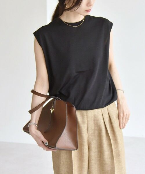 SHIPS / シップス ニット・セーター | quaranciel:〈接触冷感〉フレンチスリーブ ベーシック シアー ニット プルオーバー | 詳細19