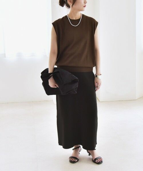 SHIPS / シップス ニット・セーター | quaranciel:〈接触冷感〉フレンチスリーブ ベーシック シアー ニット プルオーバー | 詳細29