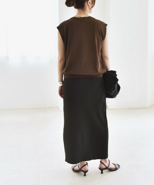 SHIPS / シップス ニット・セーター | quaranciel:〈接触冷感〉フレンチスリーブ ベーシック シアー ニット プルオーバー | 詳細30