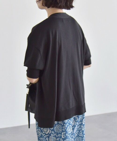 ♡N♡様(^^)セオリーリュクス シアーカーディガン イタリア「OLIVO」 黒 Theory luxe - 美品 Theory luxe シアーカーディガン Verona