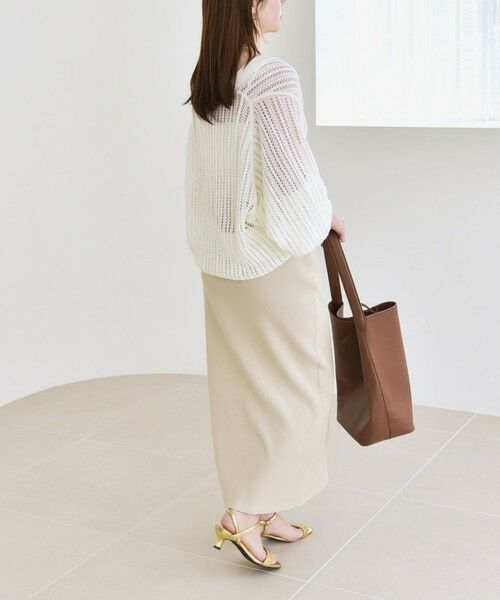 SHIPS / シップス カーディガン・ボレロ | quaranciel:〈手洗い可能〉ラミー ミックス メッシュ シアー オーバーサイズ カーディガン | 詳細2