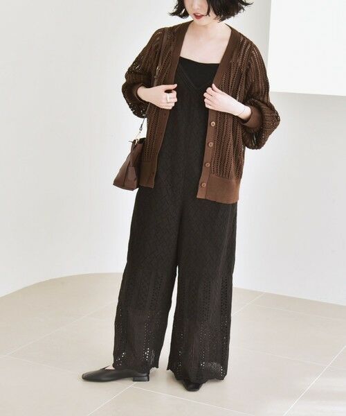 SHIPS / シップス カーディガン・ボレロ | quaranciel:〈手洗い可能〉ラミー ミックス メッシュ シアー オーバーサイズ カーディガン | 詳細26