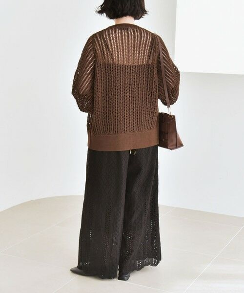 SHIPS / シップス カーディガン・ボレロ | quaranciel:〈手洗い可能〉ラミー ミックス メッシュ シアー オーバーサイズ カーディガン | 詳細27