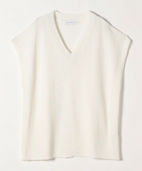 SHIPS / シップス ニット・セーター | quaranciel:〈手洗い可能〉ラミー ミックス Vネック ノースリーブ シアー ニット | 詳細14
