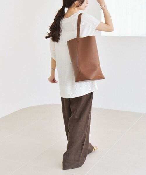 SHIPS / シップス ニット・セーター | quaranciel:〈手洗い可能〉ラミー ミックス Vネック ノースリーブ シアー ニット | 詳細8