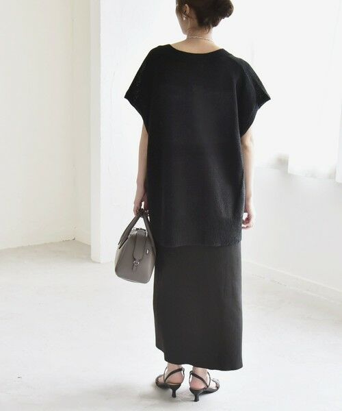 SHIPS / シップス ニット・セーター | quaranciel:〈手洗い可能〉ラミー ミックス Vネック ノースリーブ シアー ニット | 詳細17