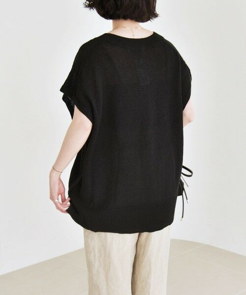 SHIPS / シップス ニット・セーター | quaranciel:〈手洗い可能〉ラミー ミックス Vネック ノースリーブ シアー ニット | 詳細27