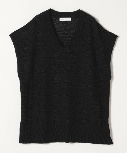 SHIPS / シップス ニット・セーター | quaranciel:〈手洗い可能〉ラミー ミックス Vネック ノースリーブ シアー ニット | 詳細30