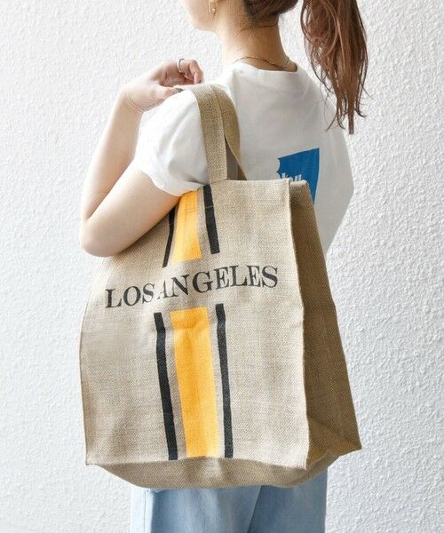 SHIPS for women/シップスウィメン MAISON BENGAL: ジュート トート バッグ 25SS オレンジ ONE SIZE SHIPS for women/シップスウィメン MAISON BENGAL: ジュート トート バッグ 25SS オレンジ ONE SIZE